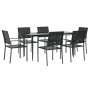 7-piece garden dining set synthetic rattan and steel by vidaXL, Garden sets - Ref: Foro24-3187012, Price: 347,55 €, Discount: %