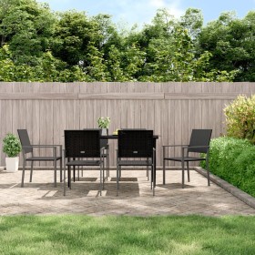 Garden chairs 6 pcs black synthetic rattan 54x62.5x89 cm by vidaXL, Garden chairs - Ref: Foro24-3187084, Price: 214,07 €, Dis...