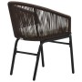 Garden chairs 2 units brown synthetic rattan by vidaXL, Garden chairs - Ref: Foro24-48136, Price: 196,48 €, Discount: %