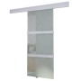 Puerta corredera de cristal y aluminio 178 cm plateado de vidaXL, Puertas - Ref: Foro24-60266, Precio: 204,99 €, Descuento: %