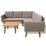 Set de muebles de jardín 4 piezas y cojines ratán PE gris de vidaXL, Conjuntos de jardín - Ref: Foro24-43133, Precio: 367,42 ...