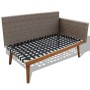 4-piece garden furniture set with grey PE rattan cushions by vidaXL, Garden sets - Ref: Foro24-43133, Price: 368,20 €, Discou...