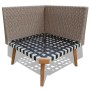 4-piece garden furniture set with grey PE rattan cushions by vidaXL, Garden sets - Ref: Foro24-43133, Price: 368,20 €, Discou...