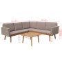 Set de muebles de jardín 4 piezas y cojines ratán PE gris de vidaXL, Conjuntos de jardín - Ref: Foro24-43133, Precio: 367,42 ...