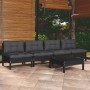 Gartenmöbel 5-teilig mit anthrazitfarbenen Kiefernholzkissen von vidaXL, Gartensets - Ref: Foro24-3096134, Preis: 454,08 €, R...