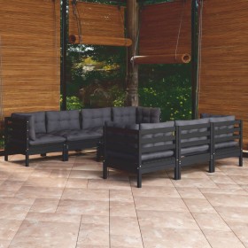 Garden furniture set 8 pieces and cushions solid pine wood by vidaXL, Garden sets - Ref: Foro24-3096164, Price: 821,13 €, Dis...