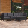 5-piece garden furniture set with solid pine wood cushions by vidaXL, Garden sets - Ref: Foro24-3096158, Price: 445,46 €, Dis...