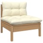 4-piece garden furniture set with solid pine wood cushions by vidaXL, Garden sets - Ref: Foro24-3096175, Price: 375,99 €, Dis...