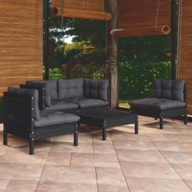 5-piece garden furniture set with solid pine wood cushions by vidaXL, Garden sets - Ref: Foro24-3096182, Price: 447,57 €, Dis...