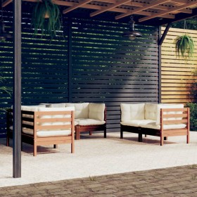 Garden furniture 6 pieces with cushions made of solid pine wood by vidaXL, Garden sets - Ref: Foro24-3096247, Price: 606,99 €...