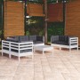 Garden furniture 8 pieces with solid pine wood cushions by vidaXL, Garden sets - Ref: Foro24-3096263, Price: 766,23 €, Discou...