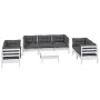 Garden furniture 8 pieces with solid pine wood cushions by vidaXL, Garden sets - Ref: Foro24-3096263, Price: 766,23 €, Discou...