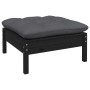 Garden furniture 4 pieces with black pine wood cushions by vidaXL, Garden sets - Ref: Foro24-3096302, Price: 397,98 €, Discou...