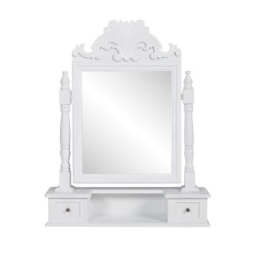 Rectangular MDF Folding Mirror Dressing Table by vidaXL, Bedroom Dressers - Ref: Foro24-60628, Price: 67,66 €, Discount: %