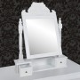 Rectangular MDF Folding Mirror Dressing Table by vidaXL, Bedroom Dressers - Ref: Foro24-60628, Price: 67,66 €, Discount: %