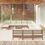 Garden furniture 13 pieces and cushions honey brown pine wood by vidaXL, Garden sets - Ref: Foro24-3097076, Price: 1,00 €, Di...