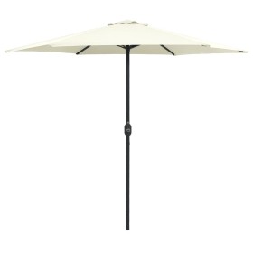 Garden umbrella and sand white aluminum pole 270x246 cm by vidaXL, Umbrellas - Ref: Foro24-47345, Price: 51,99 €, Discount: %