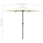 Garden umbrella and sand white aluminum pole 270x246 cm by vidaXL, Umbrellas - Ref: Foro24-47345, Price: 56,37 €, Discount: %