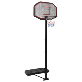 Schwarzer Basketballkorb aus Polyethylen, 258–363 cm von vidaXL, Basketballkörbe - Ref: Foro24-93649, Preis: 181,99 €, Rabatt: %