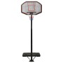 Black polyethylene basketball basket 258-363 cm by vidaXL, basketball baskets - Ref: Foro24-93649, Price: 181,99 €, Discount: %