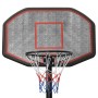 Black polyethylene basketball basket 258-363 cm by vidaXL, basketball baskets - Ref: Foro24-93649, Price: 181,99 €, Discount: %