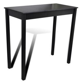 Black high table made of MDF 115x55x107 cm by vidaXL, Kitchen and dining tables - Ref: Foro24-240378, Price: 96,79 €, Discoun...