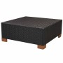 Set muebles de jardín 10 piezas y cojines ratán sintético negro de vidaXL, Conjuntos de jardín - Ref: Foro24-42753, Precio: 1...