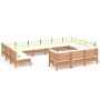 Garden furniture 13 pieces and cushions honey brown pine wood by vidaXL, Garden sets - Ref: Foro24-3097286, Price: 1,00 €, Di...