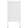 Steel and white tempered glass sideboard 75x35x70 cm by vidaXL, Sideboards - Ref: Foro24-336074, Price: 112,32 €, Discount: %