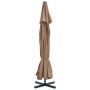 Garden umbrella with portable taupe base by vidaXL, Umbrellas - Ref: Foro24-276324, Price: 370,94 €, Discount: %