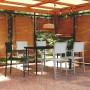 7-teiliges Garten-Essset in Schwarz und Weiß von vidaXL, Gartensets - Ref: Foro24-3099278, Preis: 436,83 €, Rabatt: %