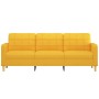 3-seater light yellow fabric sofa 210 cm by vidaXL, Sofas - Ref: Foro24-348634, Price: 279,04 €, Discount: %