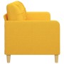 3-seater light yellow fabric sofa 210 cm by vidaXL, Sofas - Ref: Foro24-348634, Price: 279,04 €, Discount: %