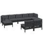 Garden furniture 9 pieces with black pine wood cushions by vidaXL, Garden sets - Ref: Foro24-3097107, Price: 882,25 €, Discou...