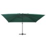 Cantilever umbrella LED lights and green aluminum pole 400x300 cm by vidaXL, Umbrellas - Ref: Foro24-47005, Price: 292,19 €, ...