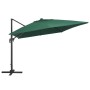 Cantilever umbrella LED lights and green aluminum pole 400x300 cm by vidaXL, Umbrellas - Ref: Foro24-47005, Price: 292,19 €, ...