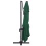 Cantilever umbrella LED lights and green aluminum pole 400x300 cm by vidaXL, Umbrellas - Ref: Foro24-47005, Price: 292,19 €, ...