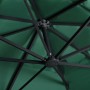 Cantilever umbrella LED lights and green aluminum pole 400x300 cm by vidaXL, Umbrellas - Ref: Foro24-47005, Price: 292,19 €, ...