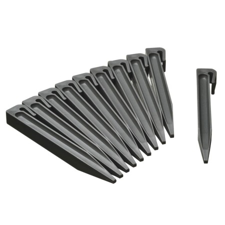 Natura Small garden anchors 10 units gray by Nature, Garden edging and edging - Ref: Foro24-428502, Price: 16,99 €, Discount: %