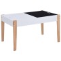 Mesa y sillas infantiles 3 pzas con pizarra negro y blanco de vidaXL, muebles para bebés y niños pequeños - Ref: Foro24-28618...