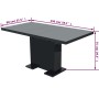 Glossy black extendable dining table by vidaXL, Kitchen and dining tables - Ref: Foro24-243549, Price: 345,21 €, Discount: %