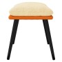 Reposapiés tela y cuero sintético crema y naranja 45x29,5x35 cm de vidaXL, Otomanas - Ref: Foro24-341528, Precio: 40,03 €, De...