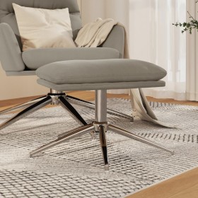 Footrest light gray microfiber fabric 60x60x35 cm by vidaXL, Ottomans - Ref: Foro24-341560, Price: 52,99 €, Discount: %