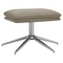 Footrest light gray microfiber fabric 60x60x35 cm by vidaXL, Ottomans - Ref: Foro24-341560, Price: 52,19 €, Discount: %