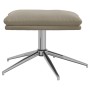 Footrest light gray microfiber fabric 60x60x35 cm by vidaXL, Ottomans - Ref: Foro24-341560, Price: 52,19 €, Discount: %