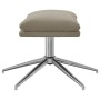 Footrest light gray microfiber fabric 60x60x35 cm by vidaXL, Ottomans - Ref: Foro24-341560, Price: 52,19 €, Discount: %