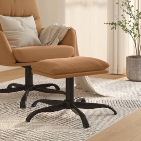 Taupe gray microfiber fabric footrest 60x60x36 cm by vidaXL, Ottomans - Ref: Foro24-341621, Price: 39,99 €, Discount: %