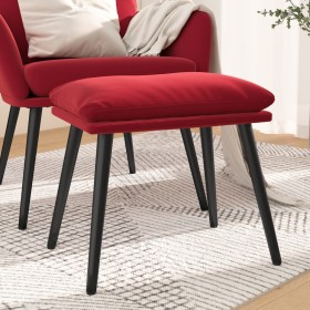 Red wine red velvet footstool 45x29.5x35 cm by vidaXL, Ottomans - Ref: Foro24-341509, Price: 40,99 €, Discount: %