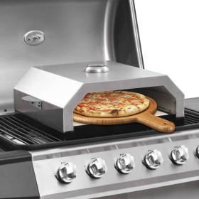 Pizzaofen mit Keramikstein für Holzkohle-Gasgrill von vidaXL, Geräte zur Pizzaherstellung - Ref: Foro24-47395, Preis: 76,99 €...