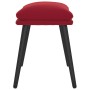 Red wine red velvet footstool 45x29.5x35 cm by vidaXL, Ottomans - Ref: Foro24-341509, Price: 40,00 €, Discount: %